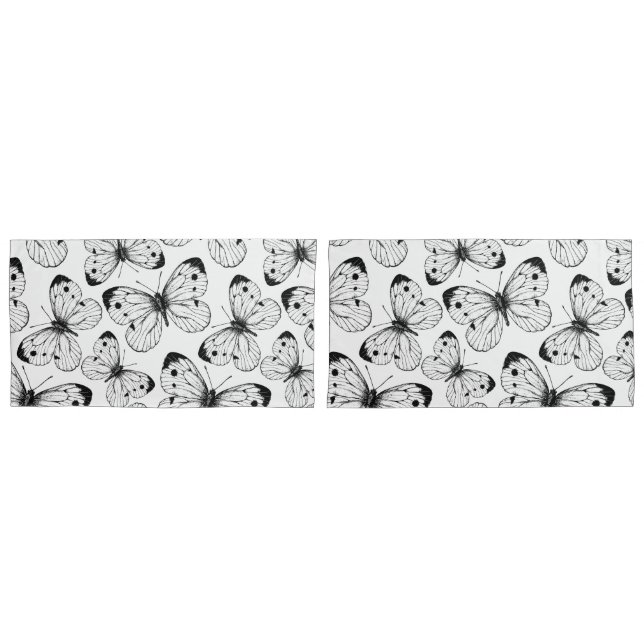 Cabbage butterfly pattern pillowcase (Front-Set)