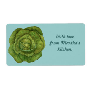 Cabbage canning label
