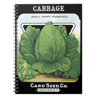 Cabbage Card Seed Co. packet Fredonia, NY Vintage Notebook