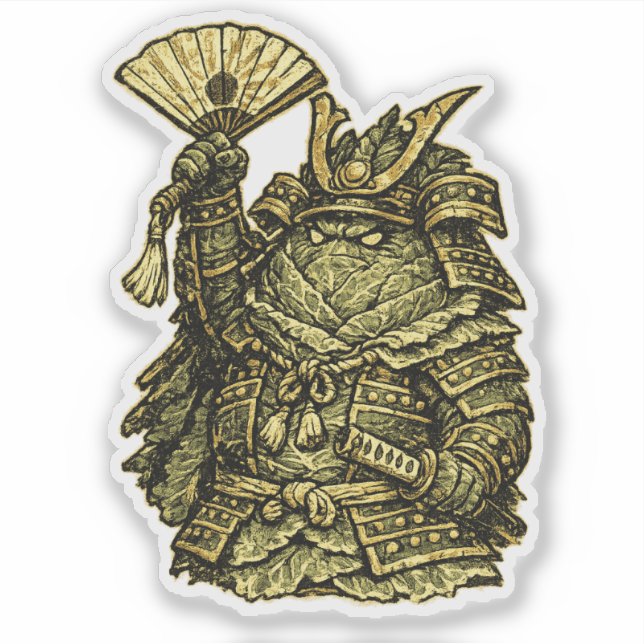 Cabbage Colonel — Funny Vegetable Commander  (Front)