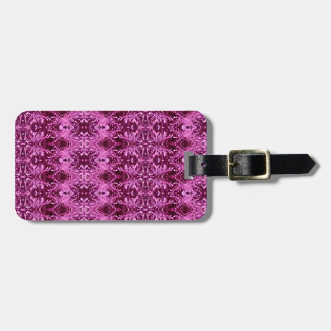 Cabbage Ikat  Luggage Tag (Front Horizontal)
