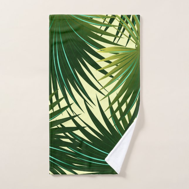 Cabbage palm leaf hand towel (Hand Towel)