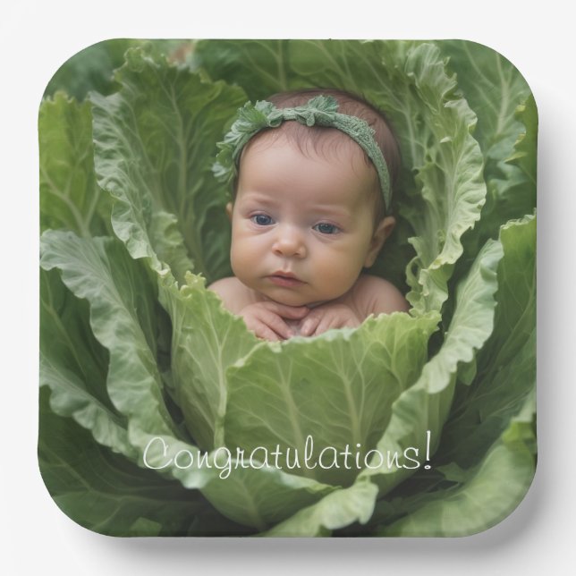Cabbage Patch Baby Paper Plate (Front)
