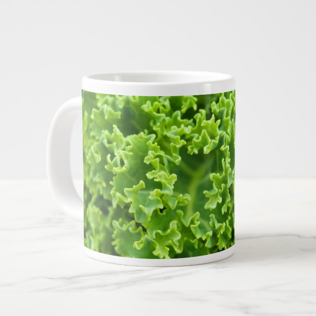 Cabbage pattern large coffee mug (Front Left)