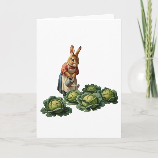 Cabbage rabbit card (Front)