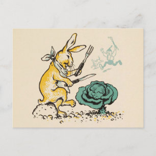 "Cabbage Rabbit" Postcard