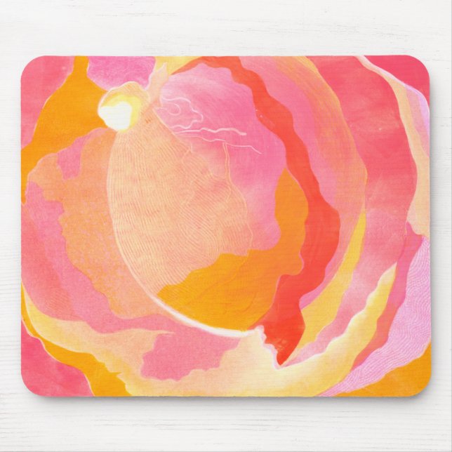 Cabbage Rose III Mouse Mat (Front)