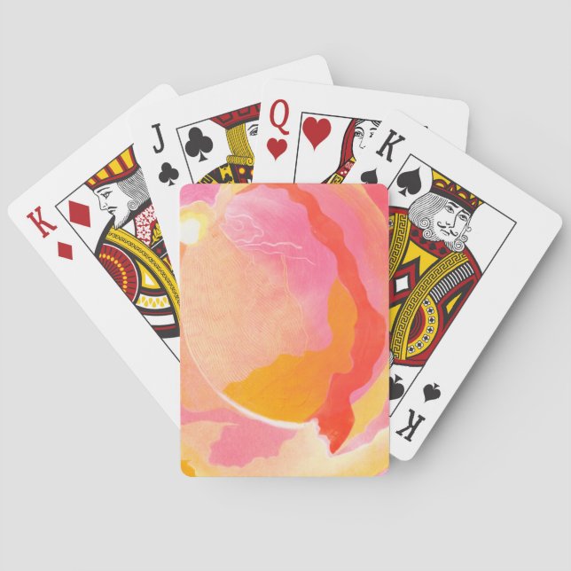 Cabbage Rose III Playing Cards (Back)