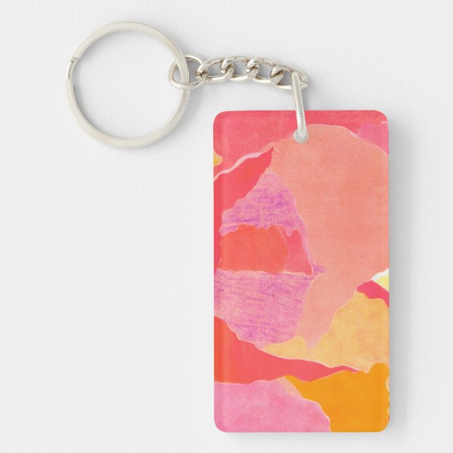 Cabbage Rose IV Key Ring (Front)