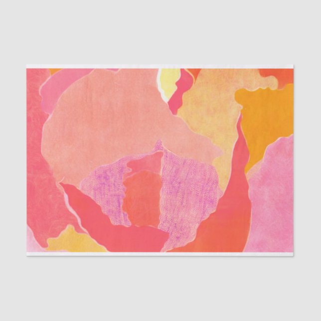 Cabbage Rose IV Tissue Paper (Front)