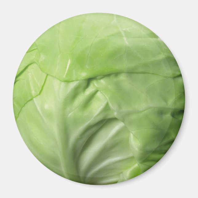Cabbage Standard, 2¼ Inch Round Magnet (Front)