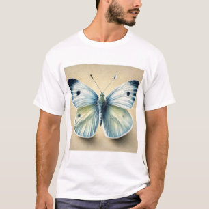 Cabbage White Butterfly 190724IREF226 - Watercolor T-Shirt