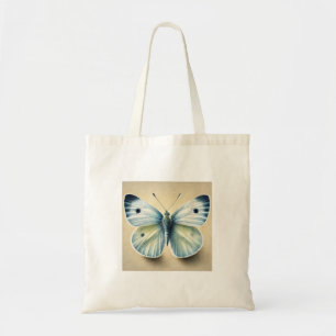 Cabbage White Butterfly 190724IREF226 - Watercolor Tote Bag