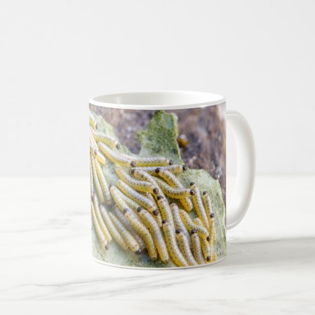 Cabbage White Caterpillars Bug Mugs (Front Right)