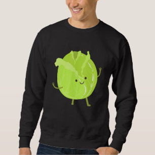 Cabbage With Arms Heathy Vegetables Cabbage Sweatshirt