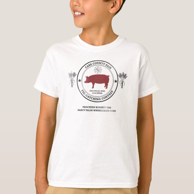 Cabe County Pig Catching Contest-KIDS T-Shirt (Front)