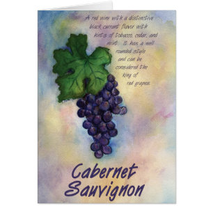 Cabernet Sauvignon Wine Card