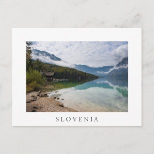 Cabin alongside Bohinj Lake in Slovenia Postcard