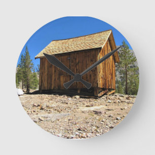 Cabin at Bennettville, Tioga Pass, CA Round Clock