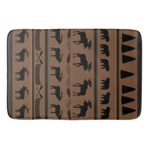 Cabin Blanket Design by Leslie Harlow Bath Mat