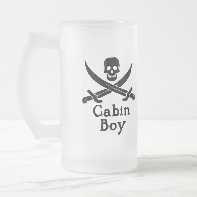 Cabin Boy Glass Stein (Left)