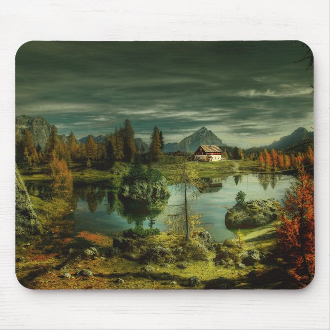 Cabin by the Lake Mouse Mat (Front)