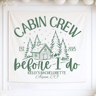 Cabin Crew Before I Do Bachelorette Decor, Cabin Tapestry