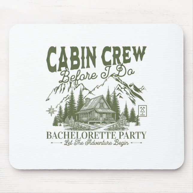 Cabin Crew Before I Do Camp Bach Bachelorette Part Mouse Mat (Front)