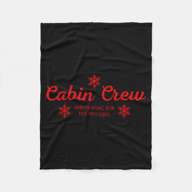 Cabin Crew Christmas Pjs Family Christmas Pajamas  Fleece Blanket (Front)