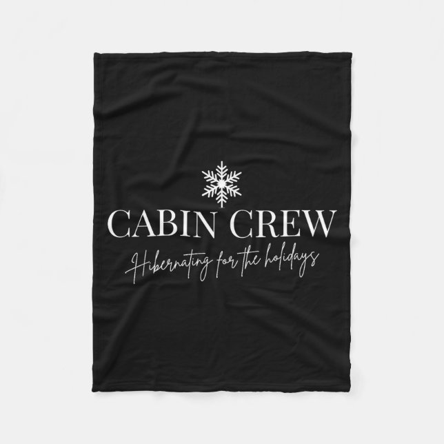 Cabin Crew Christmas Pjs Family Christmas Pajamas  Fleece Blanket (Front)