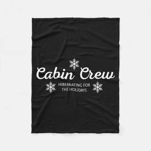 Cabin Crew Christmas Pjs Family Christmas Pajamas  Fleece Blanket (Front)