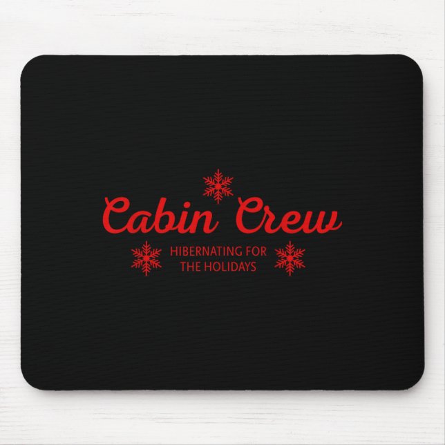 Cabin Crew Christmas Pjs Family Christmas Pajamas  Mouse Mat (Front)