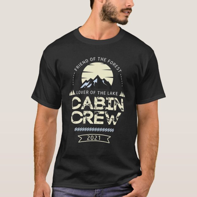 Cabin Crew Friends Family Group Flight Attendant A T-Shirt (Front)