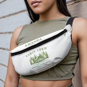 Cabin Crew Green Camp Bachelorette Party Bum Bags