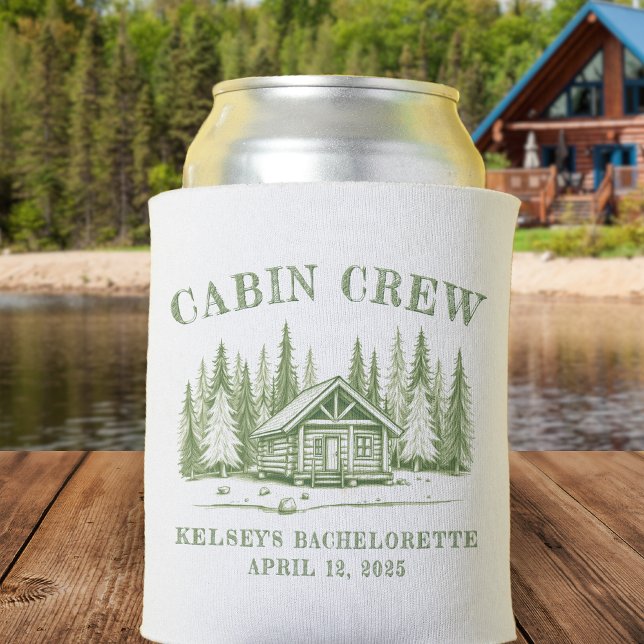 Cabin Crew Green Camp Bachelorette Party Can Cooler (Cabin Crew Green Camp Bachelorette Party Can Cooler
)