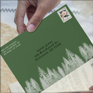 Cabin Crew Green Camp Bachelorette Party Envelope