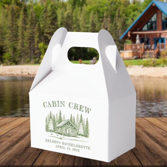 Cabin Crew Green Camp Bachelorette Party Favour Box (Cabin Crew Green Camp Bachelorette Party Favor Boxes
)