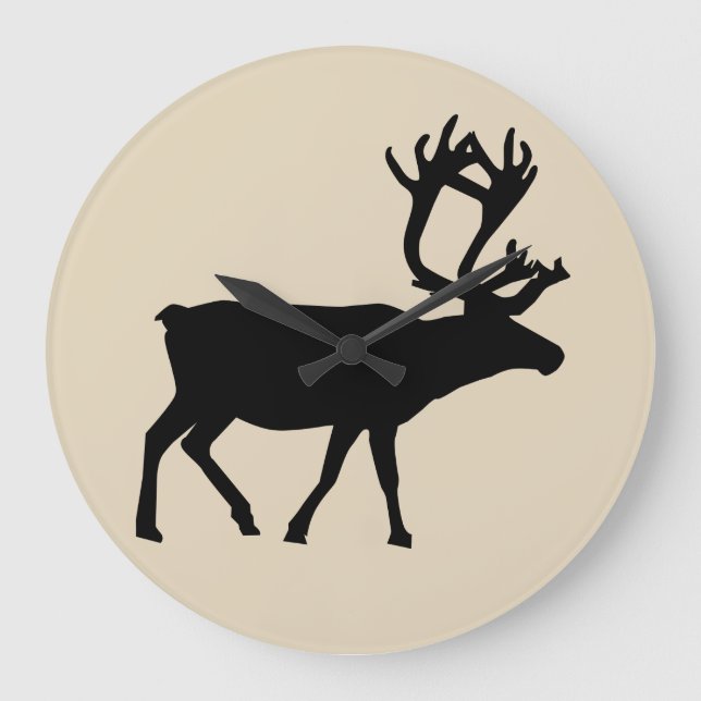 CABIN DECOR REINDEER CLOCK (Front)