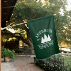 Cabin Family Name Forest Green