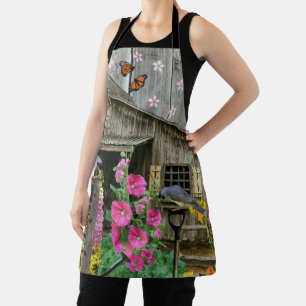 Cabin Flower Garden Apron