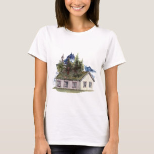 Cabin foot of Mountains T-Shirt