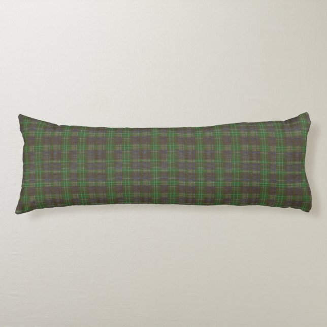Cabin Forest Green Tartan Body Cushion (Front)