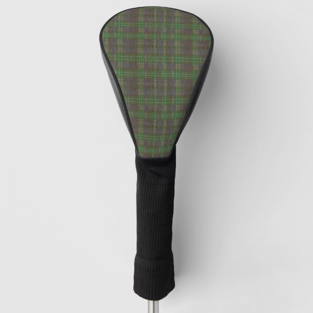 Cabin Forest Green Tartan Golf Head Cover (Front)