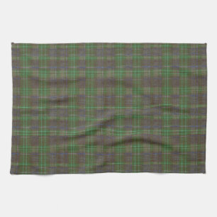 Cabin Forest Green Tartan Tea Towel
