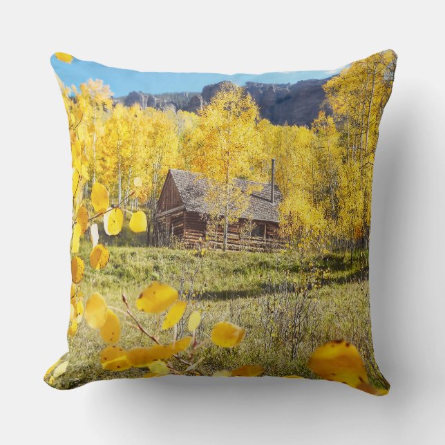 Cabin in Aspens Cushion (Front)