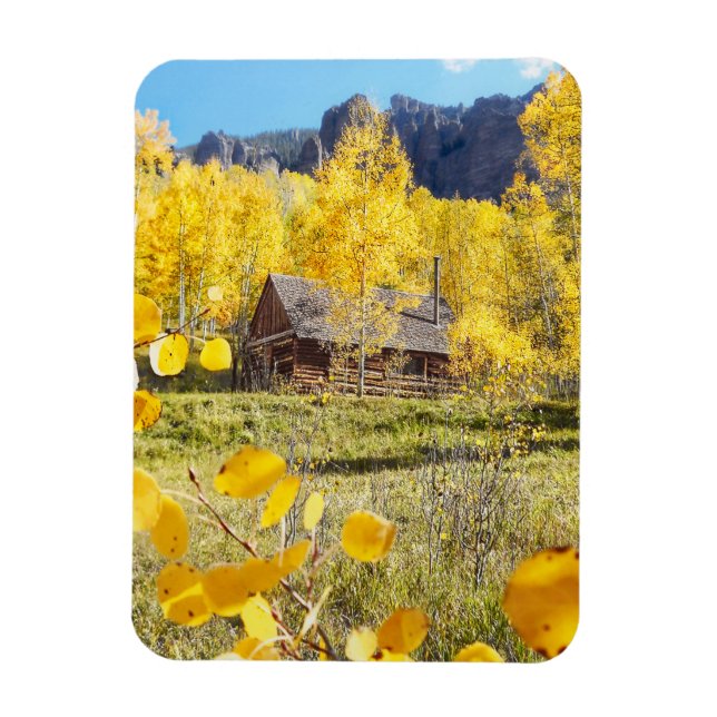 Cabin in Aspens Magnet (Vertical)