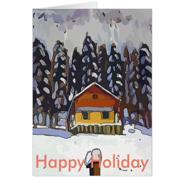 Cabin In Snow (Front)