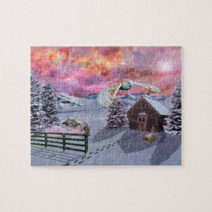 Cabin in the Snow Jigsaw Puzzle