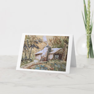 CABIN IN THE WOODS-CHRISTMAS/NEW YEAR GREETINGS HOLIDAY CARD