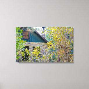 Cabin in the Woods HDR Canvas Print